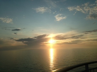 Sunset on ferry.JPG